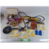 Image 1 : Palm Sander Sheets, Troublelight - Powers On, As Is, Flood Light Bulbs, Tapes, Misc