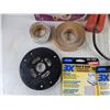 Image 3 : Palm Sander Sheets, Troublelight - Powers On, As Is, Flood Light Bulbs, Tapes, Misc