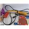 Image 6 : Palm Sander Sheets, Troublelight - Powers On, As Is, Flood Light Bulbs, Tapes, Misc