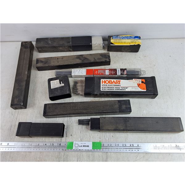 Assorted Welding Rods & Welding Rod Cases