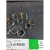 Image 3 : Assorted Rings & (2) Crucifix Pendants