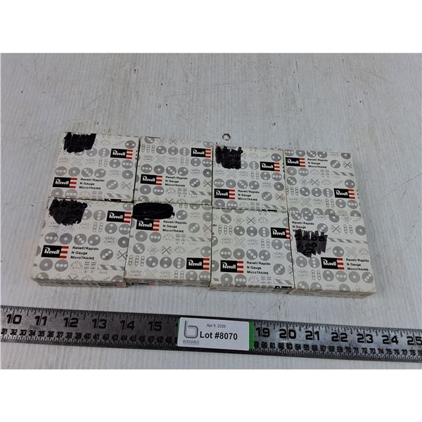 (8) Boxes of N Gauge Microtrain Railway Tracks