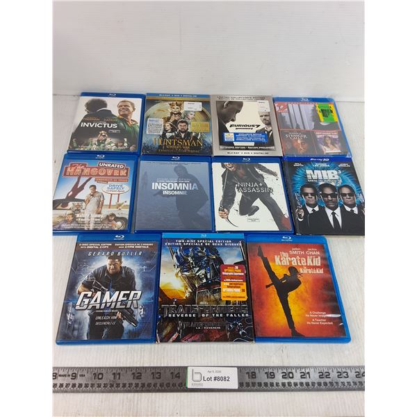 (11) Blu-Ray Movies - Insomnia, Karate Kid, Ninja Assassin