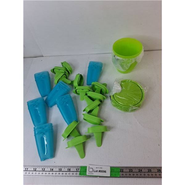 Tupperware Storage Bowls with Lids & Popsicle Makers