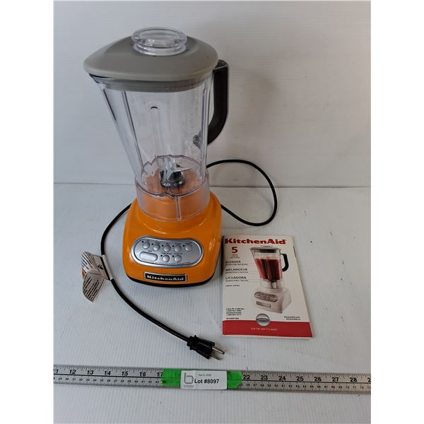 KitchenAid Burnt Orange Blender- Powers On - PICK UP