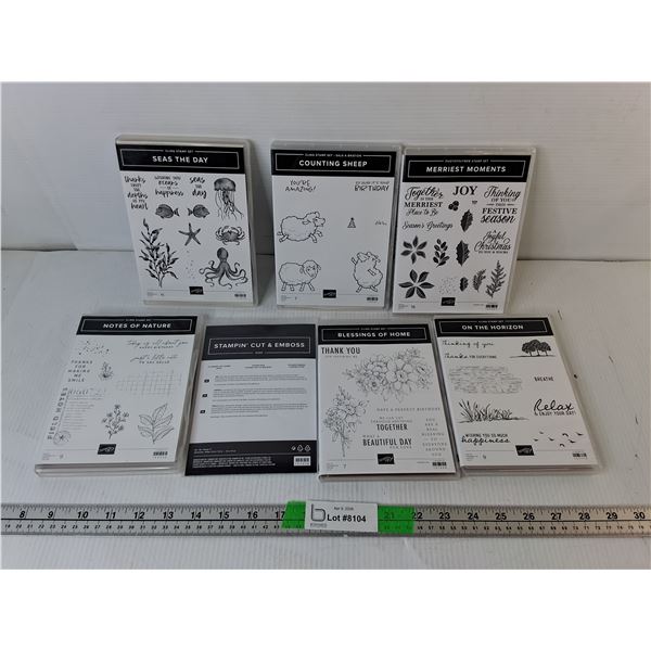 (7) Stamps Sets- Photopolymer & Cling- Sheep, Sealife, Misc.Appear New