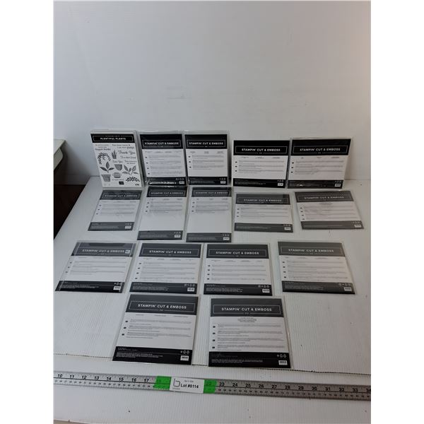 (16) Stamp Dies & Photopolymer Stamp Sets- Palms, Leaves, Misc.