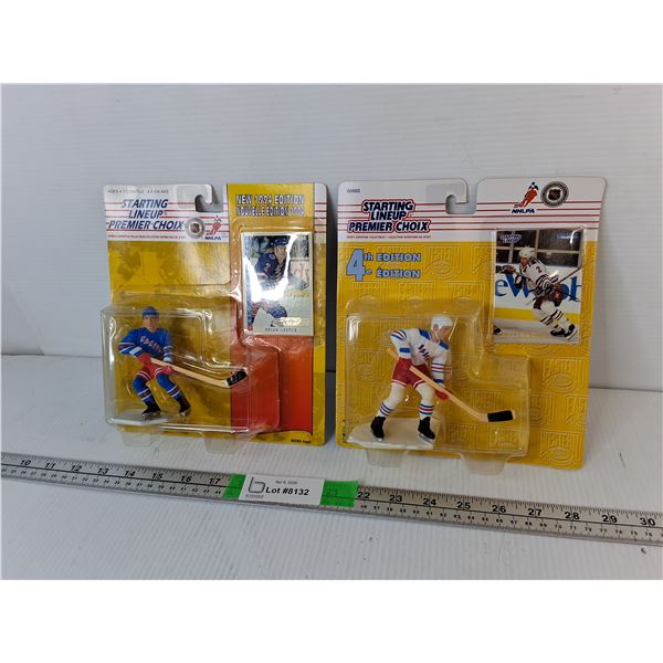 (2) Brian Leetch Hockey Figurines- Sealed