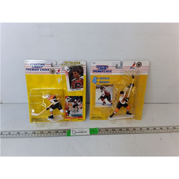 Eric Lindros & Mikael Renberg Hockey Figurines- Sealed