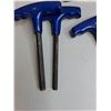 Image 2 : (10) Piece T-Handle Hex Key Set- Some Rust