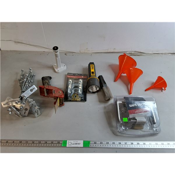 Tool Hangers, Door Lever Handle Kit, Funnels, Misc.