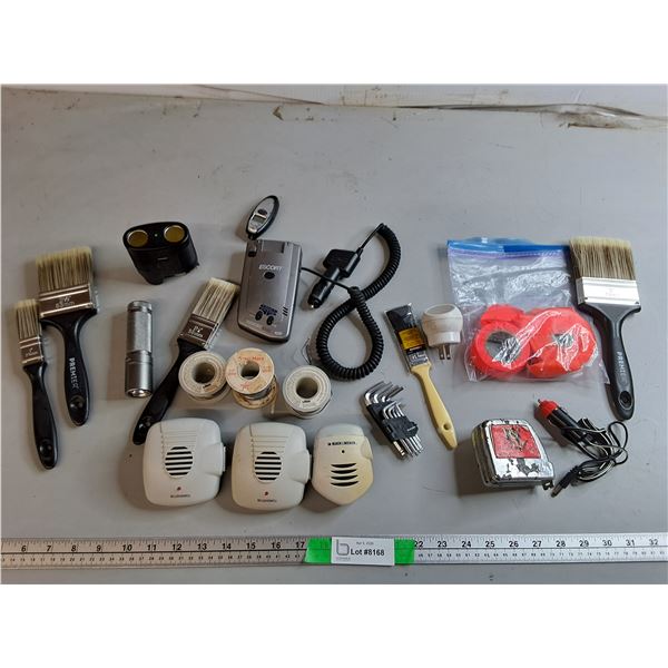 Ultrasonic Pest Repellers, Paint Brushes, Soldering Wire, Misc.
