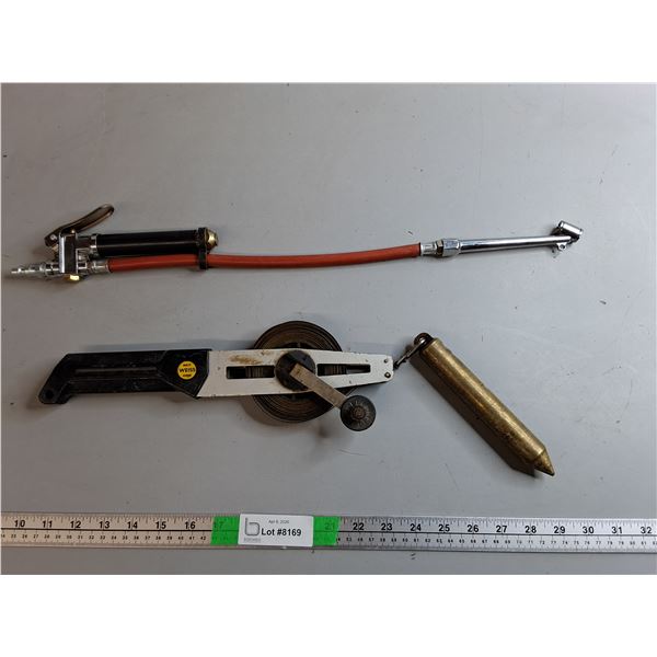 Weiss Oil Gauging Tape Measure & Tire Inflator