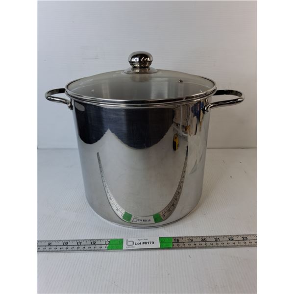 Stainless Steel Pot 10" Tall, 11.5" Diameter