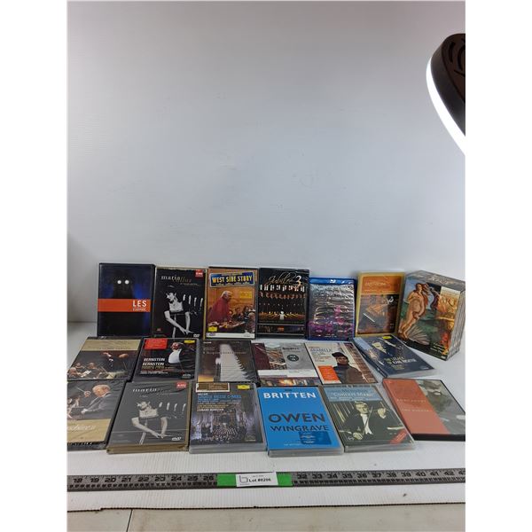 (24) DVD & Blueray Discs of Classical Music( as is)