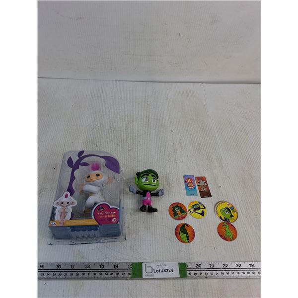 Baby Monkey Toy, McDonalds Happy Meal Go Titans Go Figurine