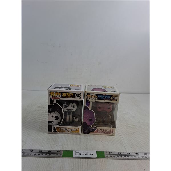 POP Games Figurine Sammy Lawrence, POP Marvel Figurine Taserface ( NIB, as is)