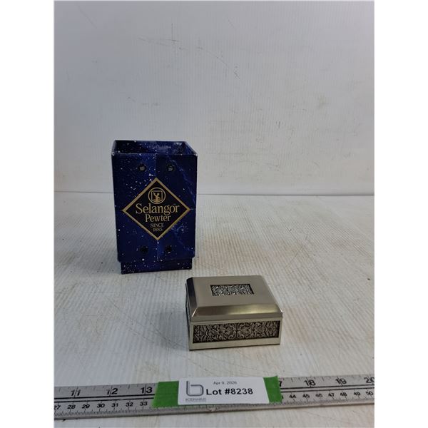 Selangor Pewter Trinket Box