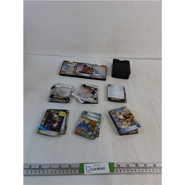 Redakai: Conquer The Kairu Trading Cards & Display Case ( cannot authenticate, as is)