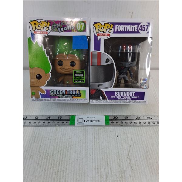 (2) POP Figurines-Green Troll and Burnout (NIB)