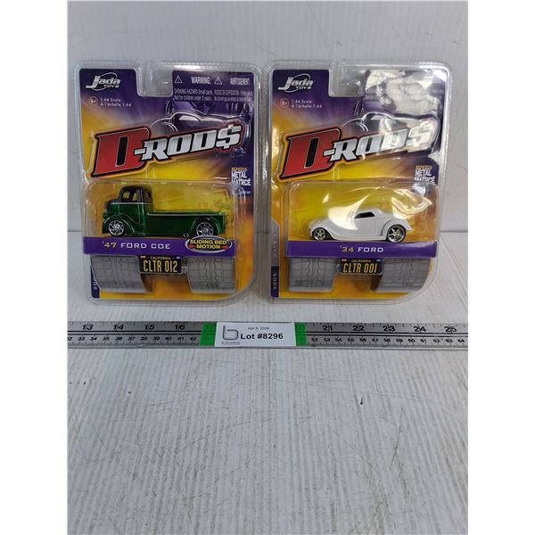 (2) 1:64 D-Rods-'47 Ford and '34 Ford (NIB)