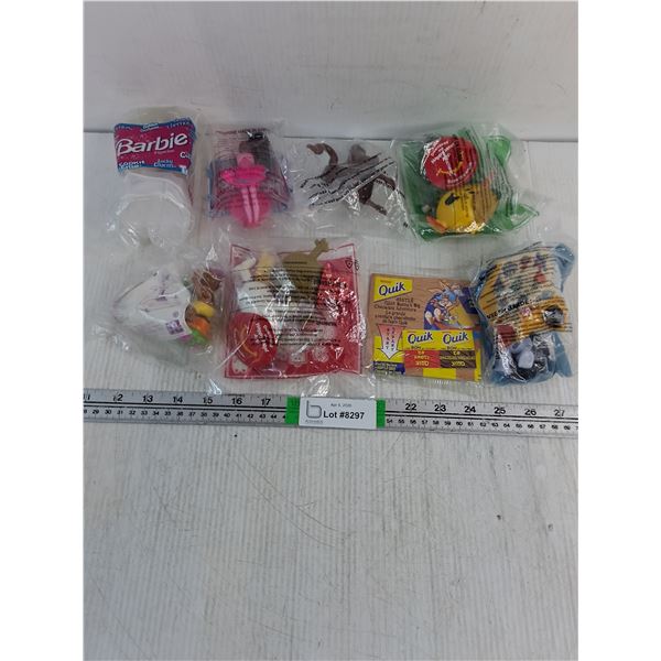 (8) Assorted Cereal and McDonalds Figurines