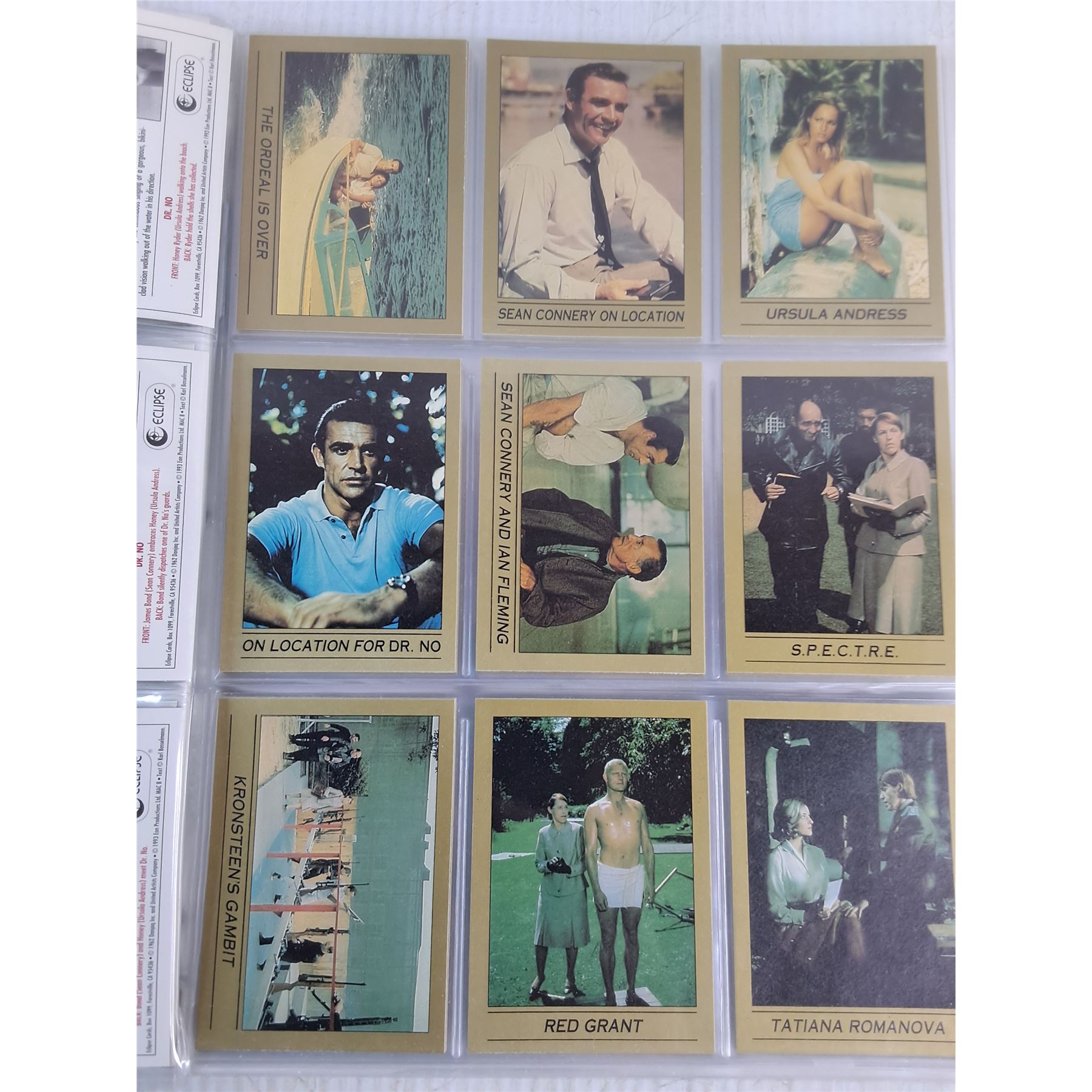 Vintage Collection of James Bond 007 Trading Cards - Bodnarus Auctioneering
