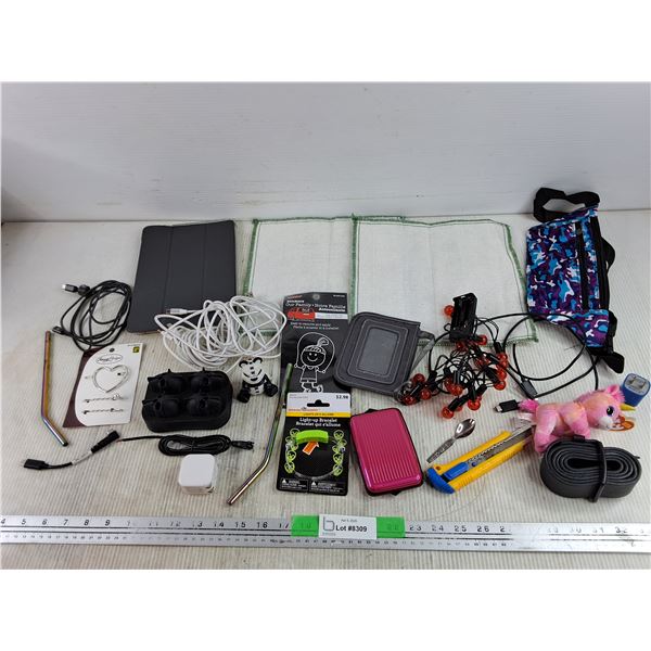 USB C Cables, Utility Knife, Belt, Placemats, Waist Bag, iPad Case, Misc