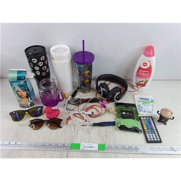 Sunglasses, Water Cups, Headphones, Wendy's Frosty Toy, Precision Screwdriver, Misc - PU