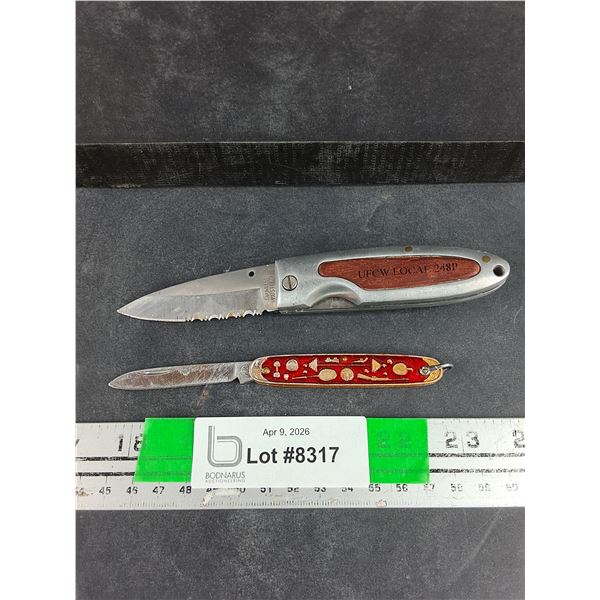(2) Folding Pocket Knives