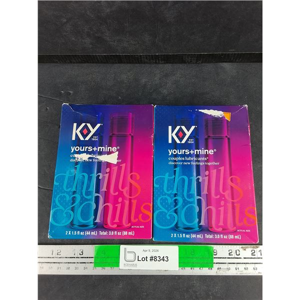 KY Yours+Mine Couples Lubricants - Sealed, Expired