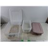Image 1 : (6) Sterlite Plastic Containers w/Lids