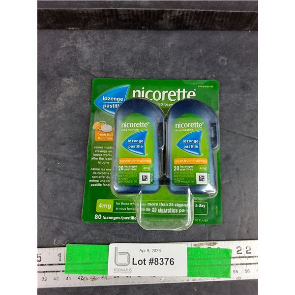 Nicorette 4 MG Nicotine Fresh Fruit Pastilles - Sealed