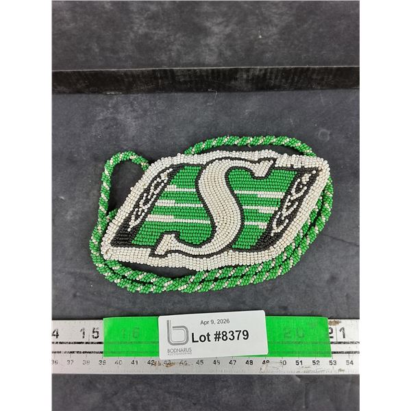 Saskatchewan Roughriders Beaded Necklace