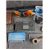 Image 3 : Leather Wallet, Sunglasses, Joysticks, Li Ion Battery, Smoking Pipe, Misc