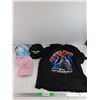 Image 1 : (3) Ball Caps & Captain America T Shirt - Size L