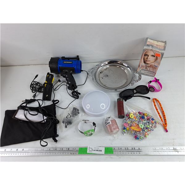 Mastercraft Flashlight, Wahl Hair Trimmer - Powers On, As Is, Utility Knife, Sunglasses, Watches