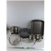 Image 1 : Paderno Stock Pots w/Lids, Mesh Strainer, Baking Pan, Steamer, Deep Frying Pan
