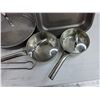 Image 7 : Paderno Stock Pots w/Lids, Mesh Strainer, Baking Pan, Steamer, Deep Frying Pan