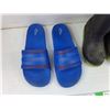 Image 2 : (2) Kids Rubber Boots - Size 1, Sandals - Size 12