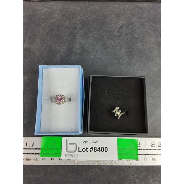 (2) Rings - Size 7 & 4, CANNOT AUTHENTICATE