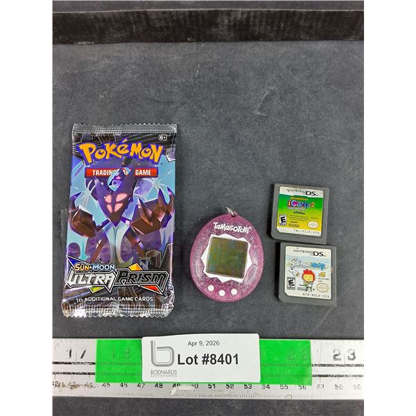 Pokemon Sun & Moon UltraPrism Cards - Sealed, Tamagochi, Nintendo DS iCarly 2 & Scribble Cartridges