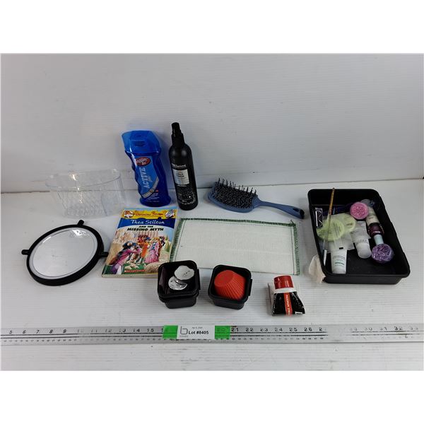 Hair Brush, LED Makeup Mirror, Geronimo Stilton Book, Tresemme Hair Spray, Placemat, Misc -PU