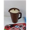 Image 5 : Tupperware Pitcher, Electrical Tool Kit, Ice Pack, Nascar License Plates, Measure & Mix Spoon