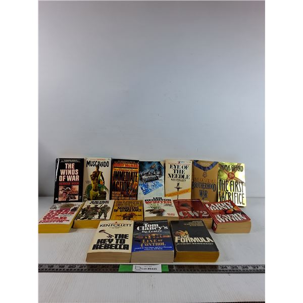 (16) Novels- The Wind Finds War, Muscavadi, Eye Of The Needle, Brotherhood Of War, Misc