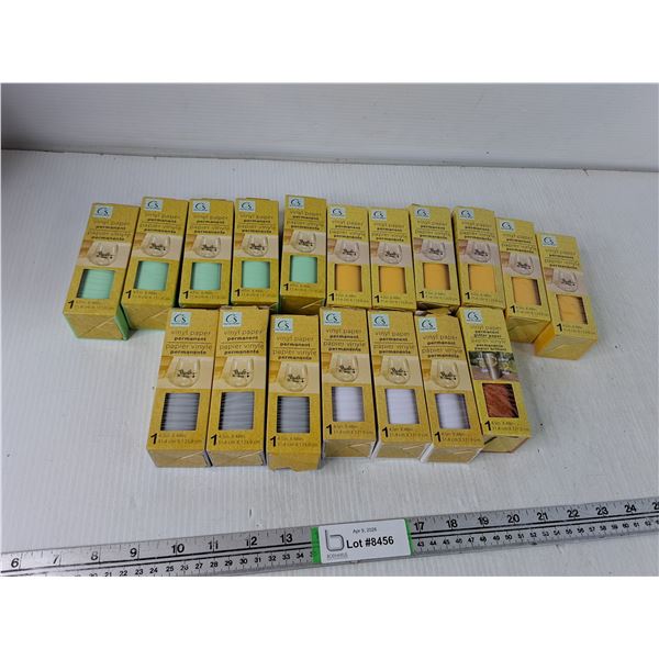 Various Boxes of Vinyl Paper - Glossy