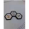 Image 2 : (5) Wooden Bee Wall Decor - 10" x 6"