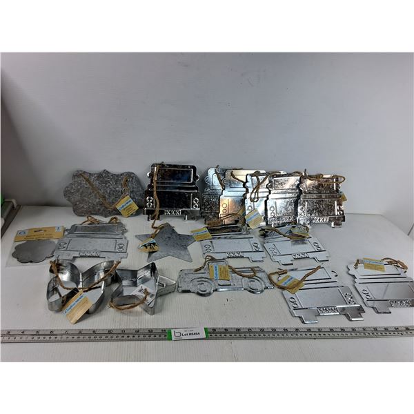 Various Metal Trucks, Stars, Butterfly