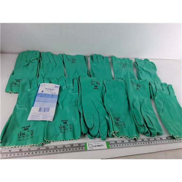 (12) Pairs of Rubber Gloves - Sol-Knit