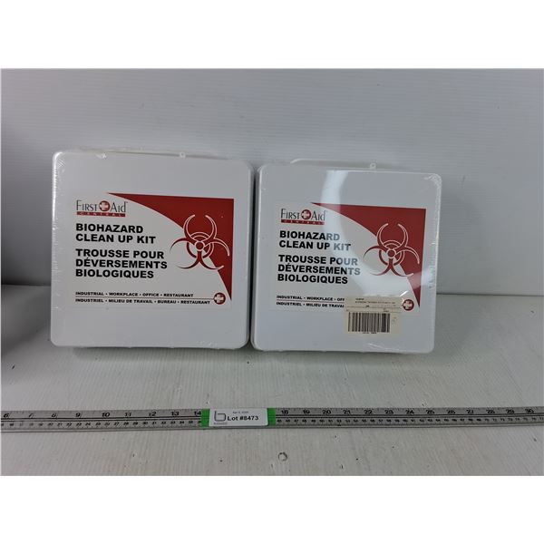 (2) Biohazard Clean Up Kit- Sealed